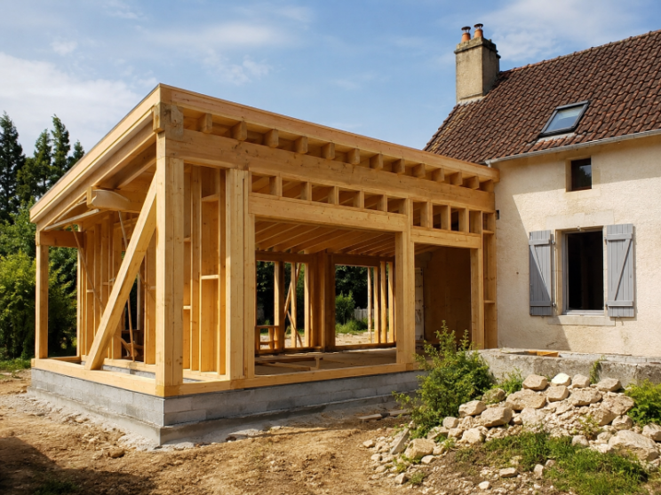 Extension à ossature en bois à Fort-Moville Extension à ossature en bois à Fort-Moville