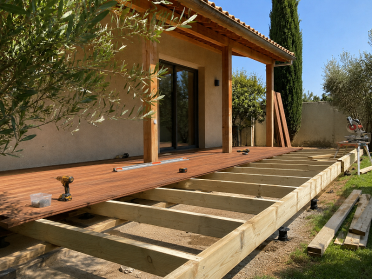 Pose de terrasse en bois à Fort-Moville Pose de terrasse en bois à Fort-Moville